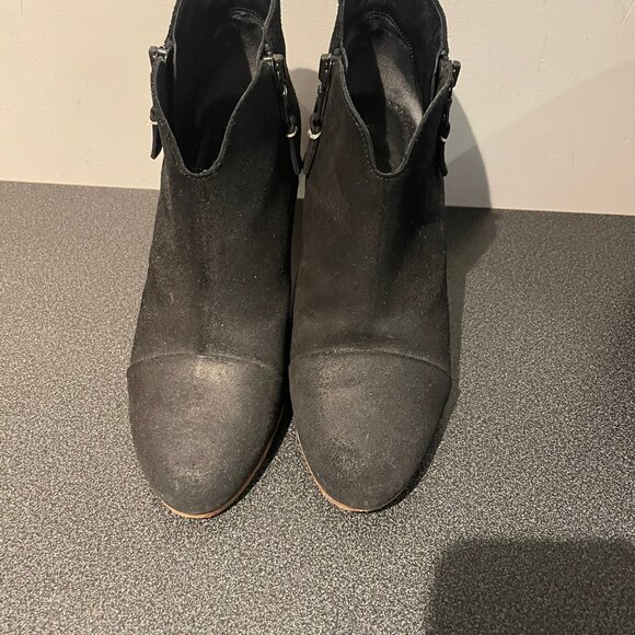 Black Suede Rag & Bone Ankle Booties - Picture 1 of 3